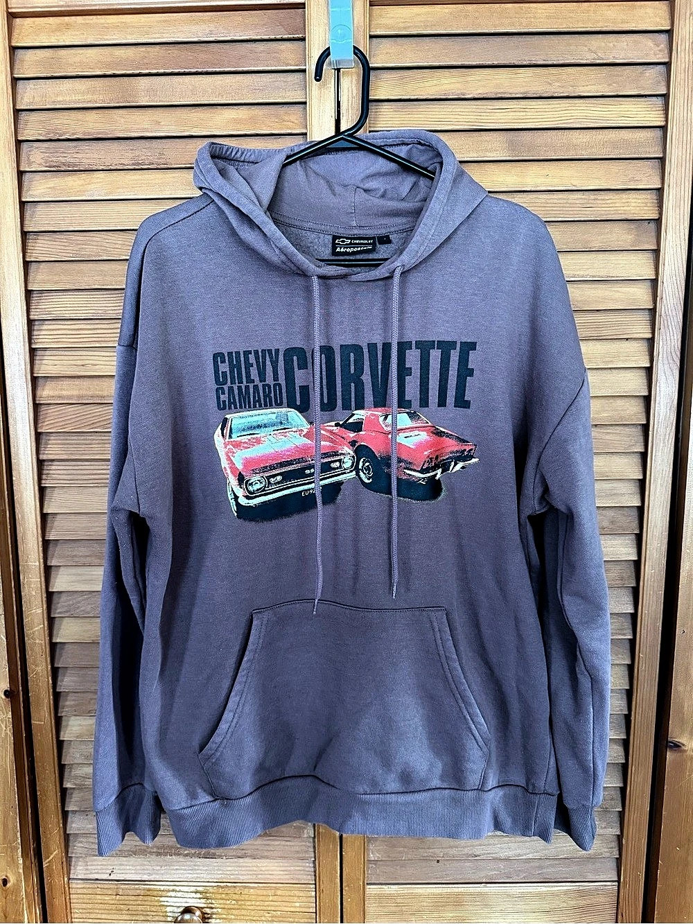 Aeropostale Chevy Graphic Hoodie Purple Medium Like New
